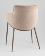 Стул Твигги шенилл бежевый каркас бежево-серый
