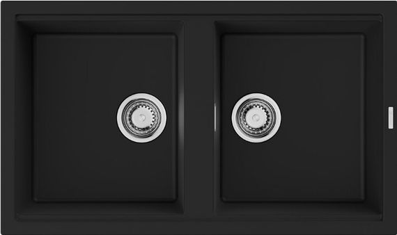 Мойка Kitagawa 86-2-GB Artceramic/графит (арт.4993492)