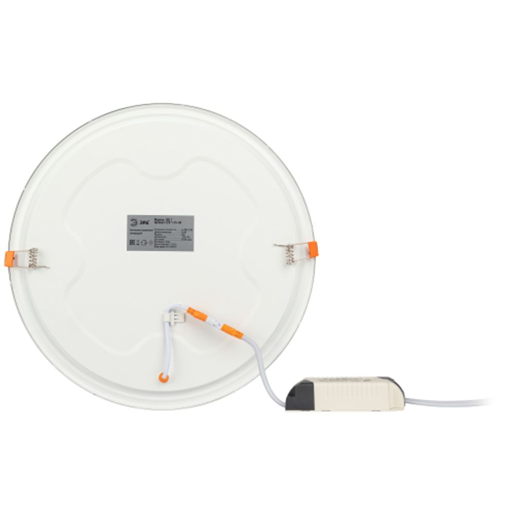 Светильник светодиодный встраиваемый Даунлайт ЭРА LED 1-24-6K Slim панель 24Вт 6500К круглый | Downlight