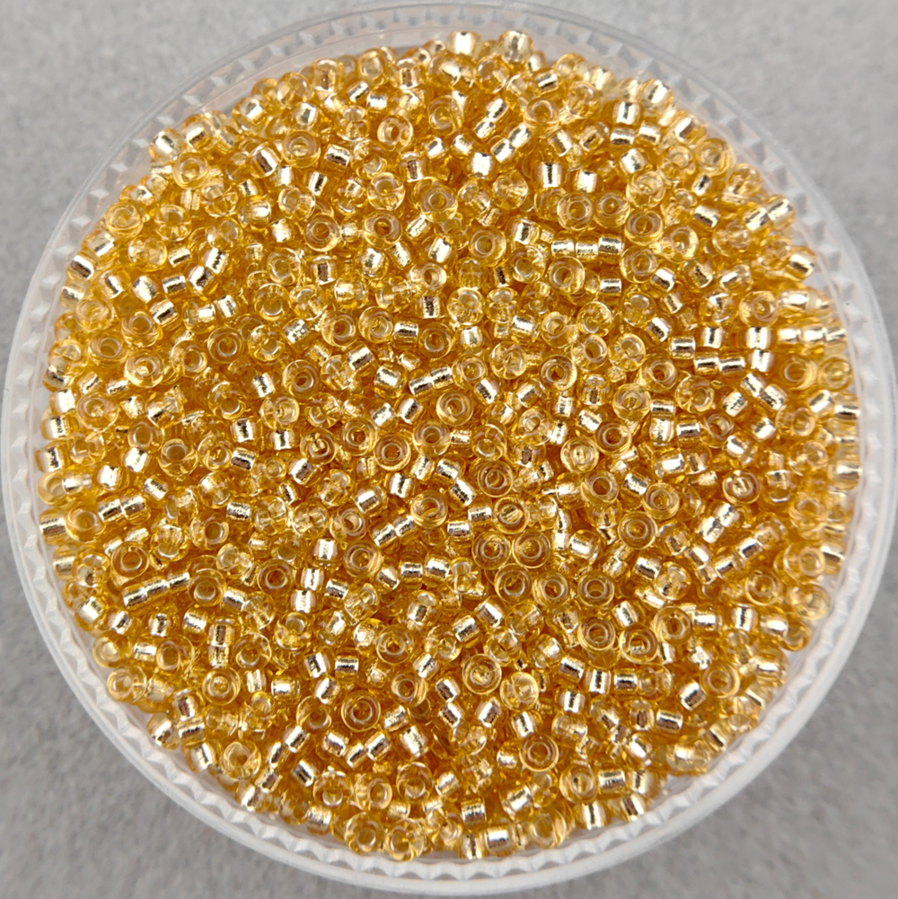 Miyuki Round #0003 (золото с внутренним серебрением)