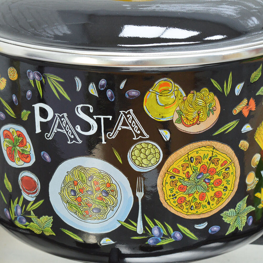 Кастрюля 3л "Pasta" черная