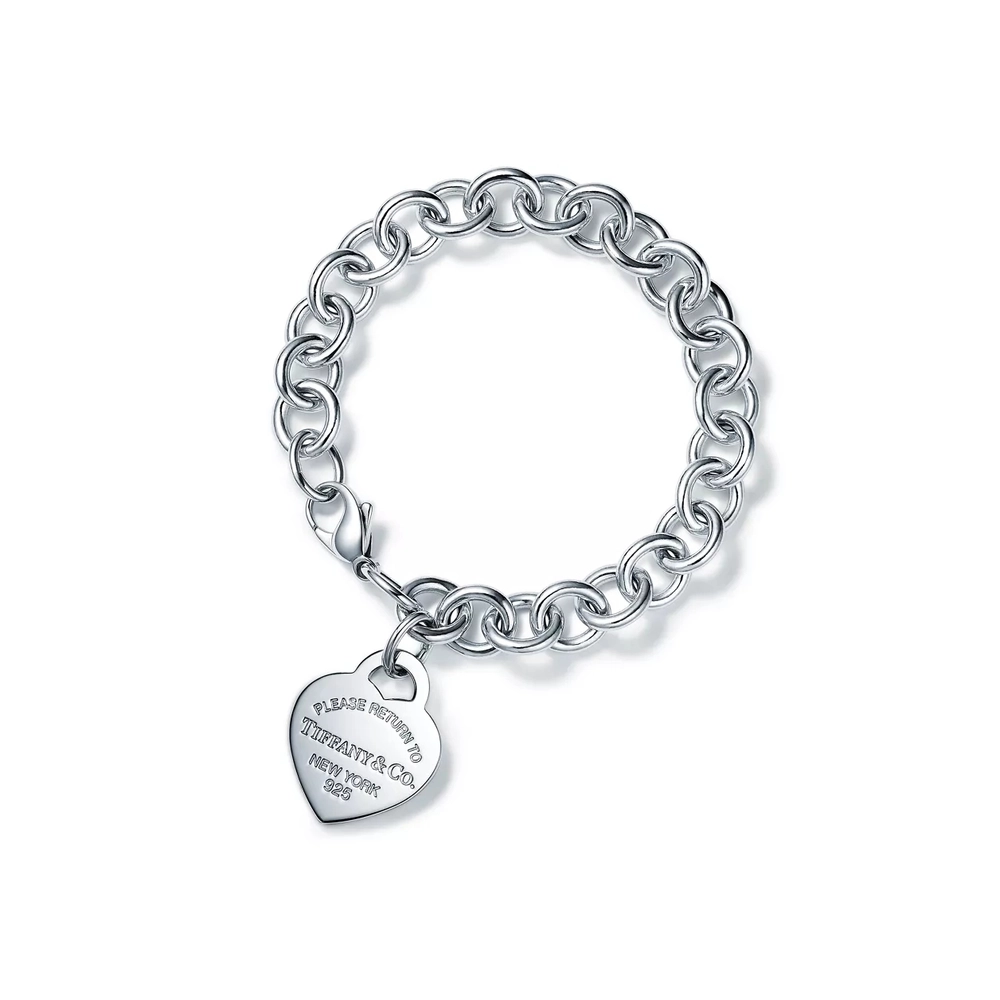 Браслет из серебра со звеньями,Tiffany 🩷 Love return