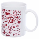 Кружка керамическая 330 мл «Сердечки»