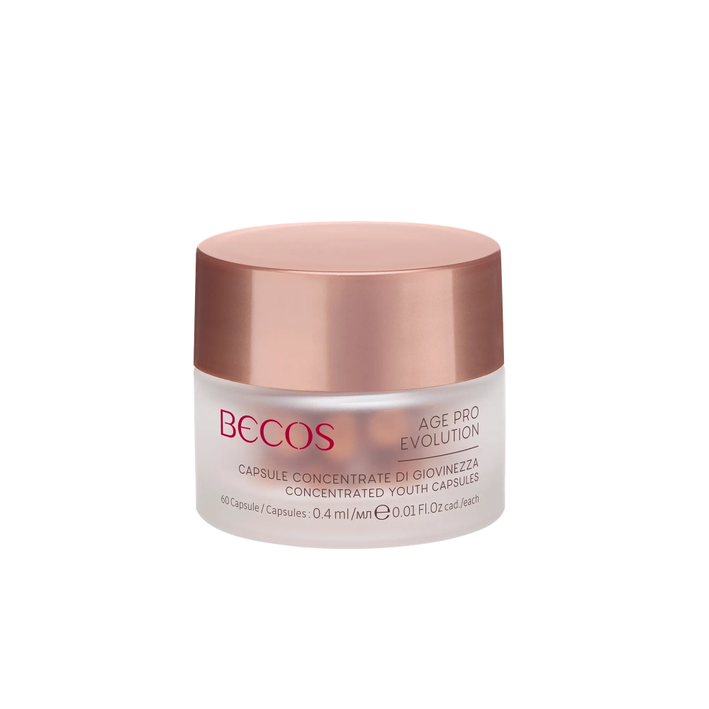 BECOS Антивозрастная сыворотка комплексного действия в капсулах-CONCENTRATED YOUTH CAPSULES,60 шт x 0,4мл