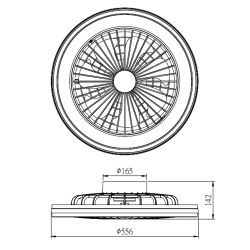 7862 Люстра потолочная-вентилятор GAMER
