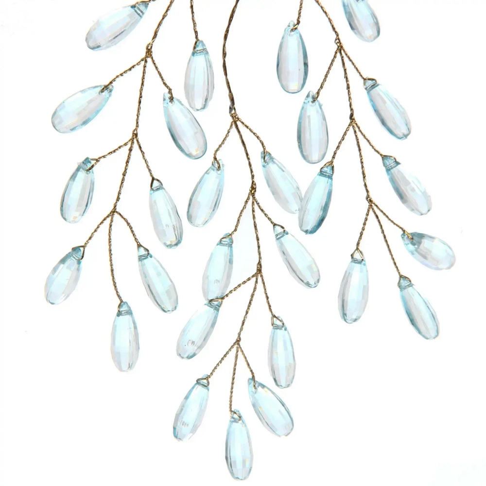 Ветка декоративная «Волшебство ночи» 20 см, Голубой