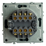 Переключатель перекрестный 2-клавишный (механизм), STEKKER, 250В, 10А, серия Эмили, RSW10-5111-01, черный уголь, soft touch 50167