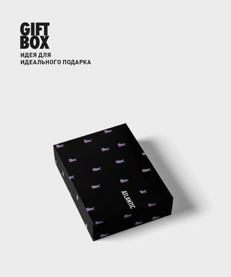 Трусы мужские боксеры (2шт), Atlantic 2GMH-014, черный + розовый,