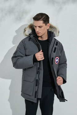 Серая пуховая парка Expedition Canada Goose премиум класса