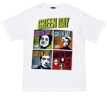 Футболка Green Day ¡Uno! ¡Dos! ¡Tré! белая