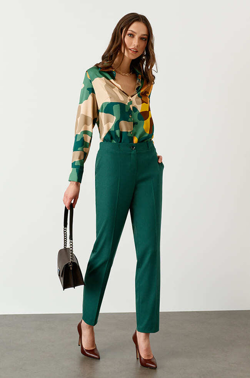 3953 Брюки женские (изумрудный)