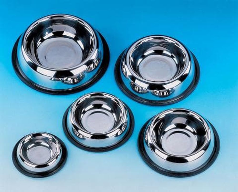 Миска 0,70 металл резиновое основание Nobby