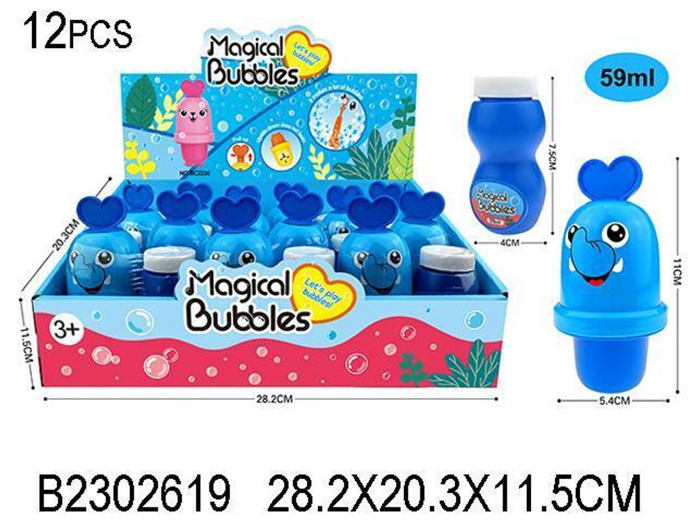 Мыльные пузыри 59мл в ассортименте BC2230