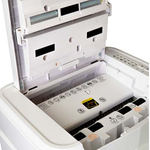 ГЕЛЕОС Шредер АП23-4, DIN P-4 (4 ур-нь секр.), фрагмент 3,9х12мм, АВТОПОДАЧА 145 листов, пл.карты/скрепки/скобы, 23 литра.