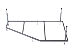 Акриловая ванна Aquatek (Акватек) Бетта 150x95 L, с каркасом и сливом-переливом