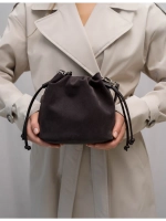 Сумка через плечо маленькая натуральная замша