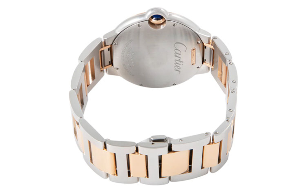 CARTIER Blue Balloon Collection Automatic Mechanical Movement 30m Water Resistance Men"s Watch Silver Dial