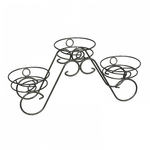 ПОДСТАВКА ДЛЯ ЦВЕТОВ ФИАЛКА 3 ПДЦ149М МЕДНЫЙ АНТИК 1ШТ