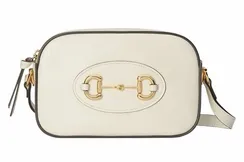 Маленькая сумка на плечо Gucci Horsebit 1955 белый