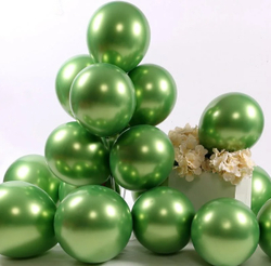 Шар латексный Хром Зеленый 35 см