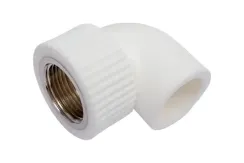 Колено TEBO сварка ВР 32*1/2" белый 35208