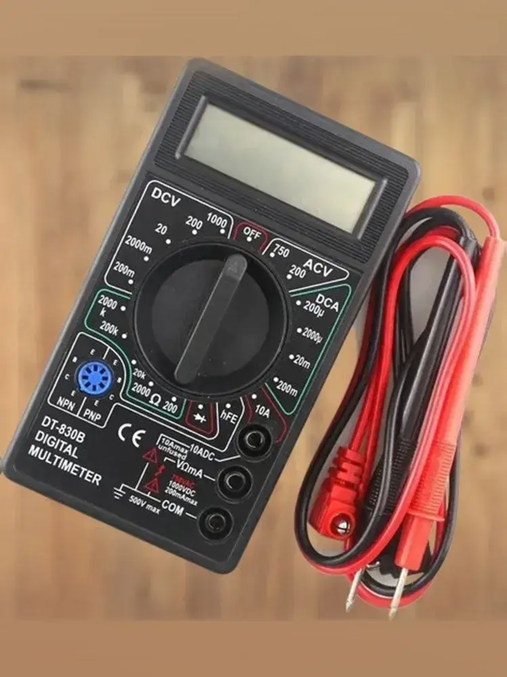 Портативный мультиметр токоизмерительный цифровой (тестер электрический), DT-830B