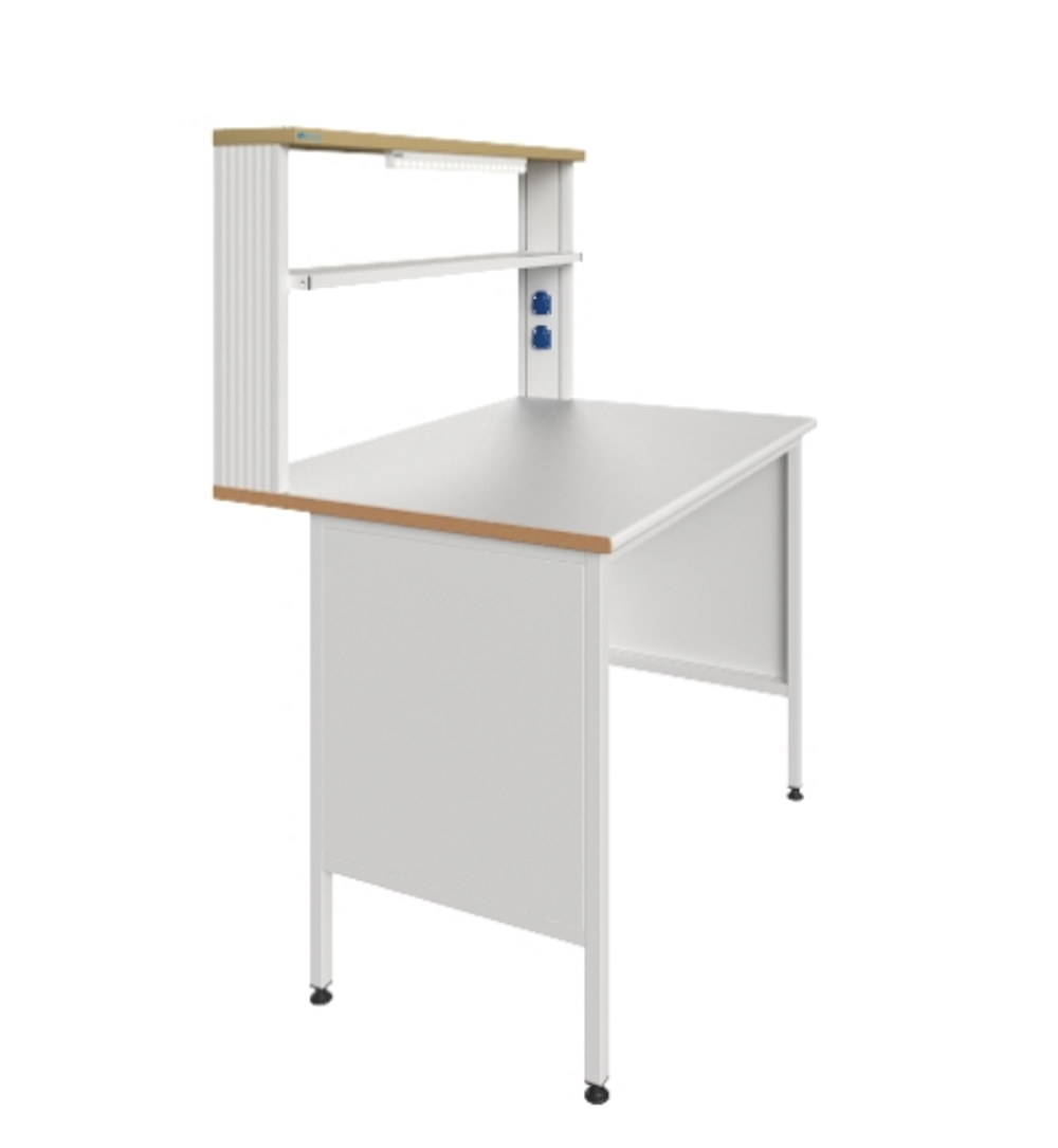 Стол пристенный физический ПФЛ с рабочей поверхностью из ламината