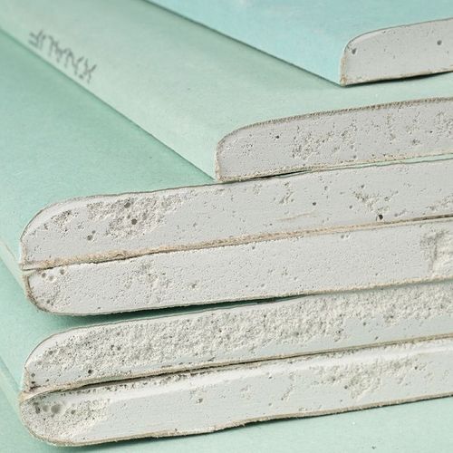 Гипсокартон влагостойкий 2500х1200х9,5 мм Кнауф