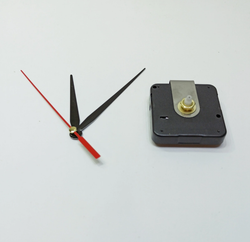Часовой механизм, шток 12 мм, со стрелками №02 (1уп = 5шт)