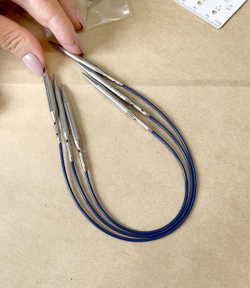 Набор укороченных металлических спиц разной длины ( 5 и 8 см ) Twist Shorties Mini ChiaoGoo