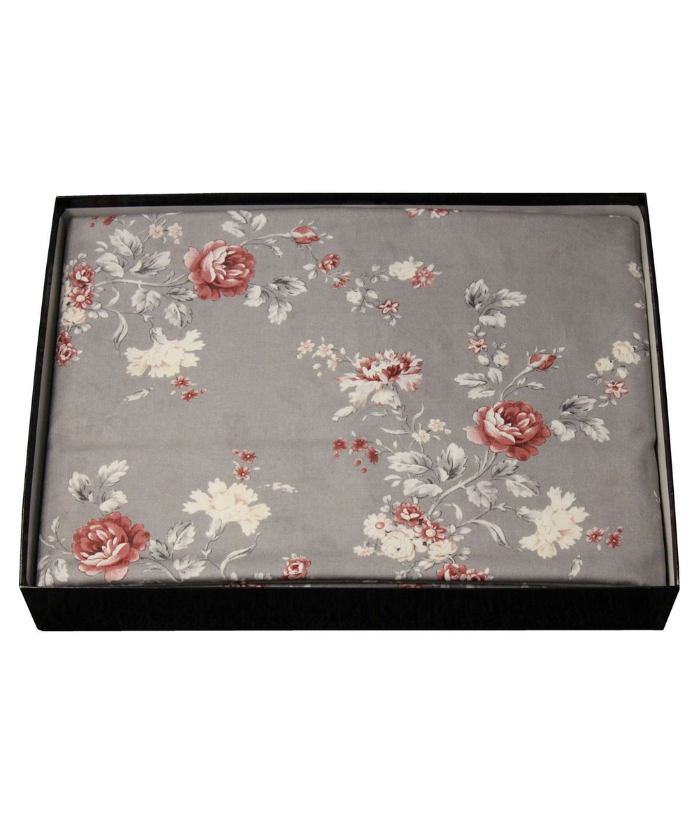 Постельное белье 2 спальное евро Casa Anversa Tudor Fiore Grigio Италия фото