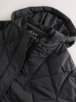 Куртка утепленная с капюшоном для девочки Next E25-187, Черный