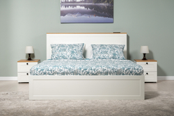 Остин Спальня 1 белый/дуб золотой