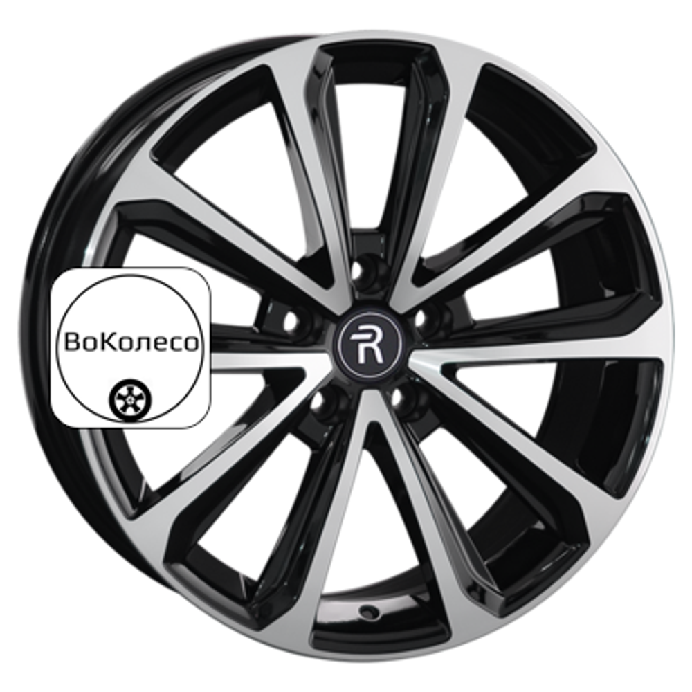 8x19/5x108 ET33 D60,1 CHR120 BKF (конус, C570) Replay