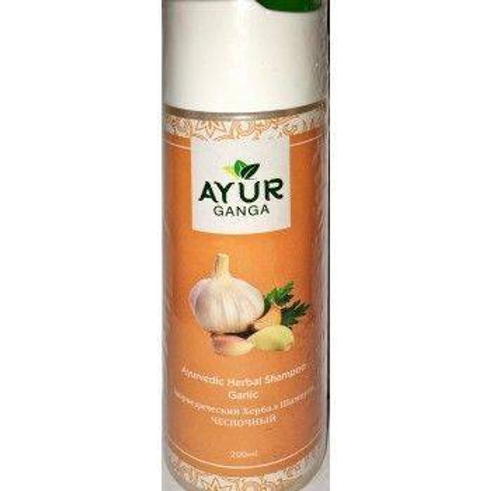 Шампунь Ayur Ganga Чесночный Ayurvedic Herbal 200 мл