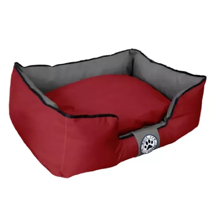 Лежанка для собак размер M двухсторонняя разборная бордовая Царь-лежанка Lapalandia