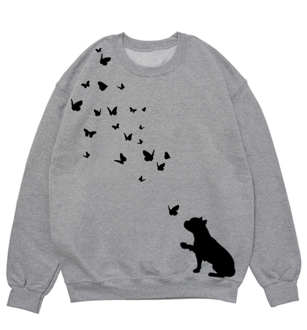 Свитшот "Стафф и бабочки"