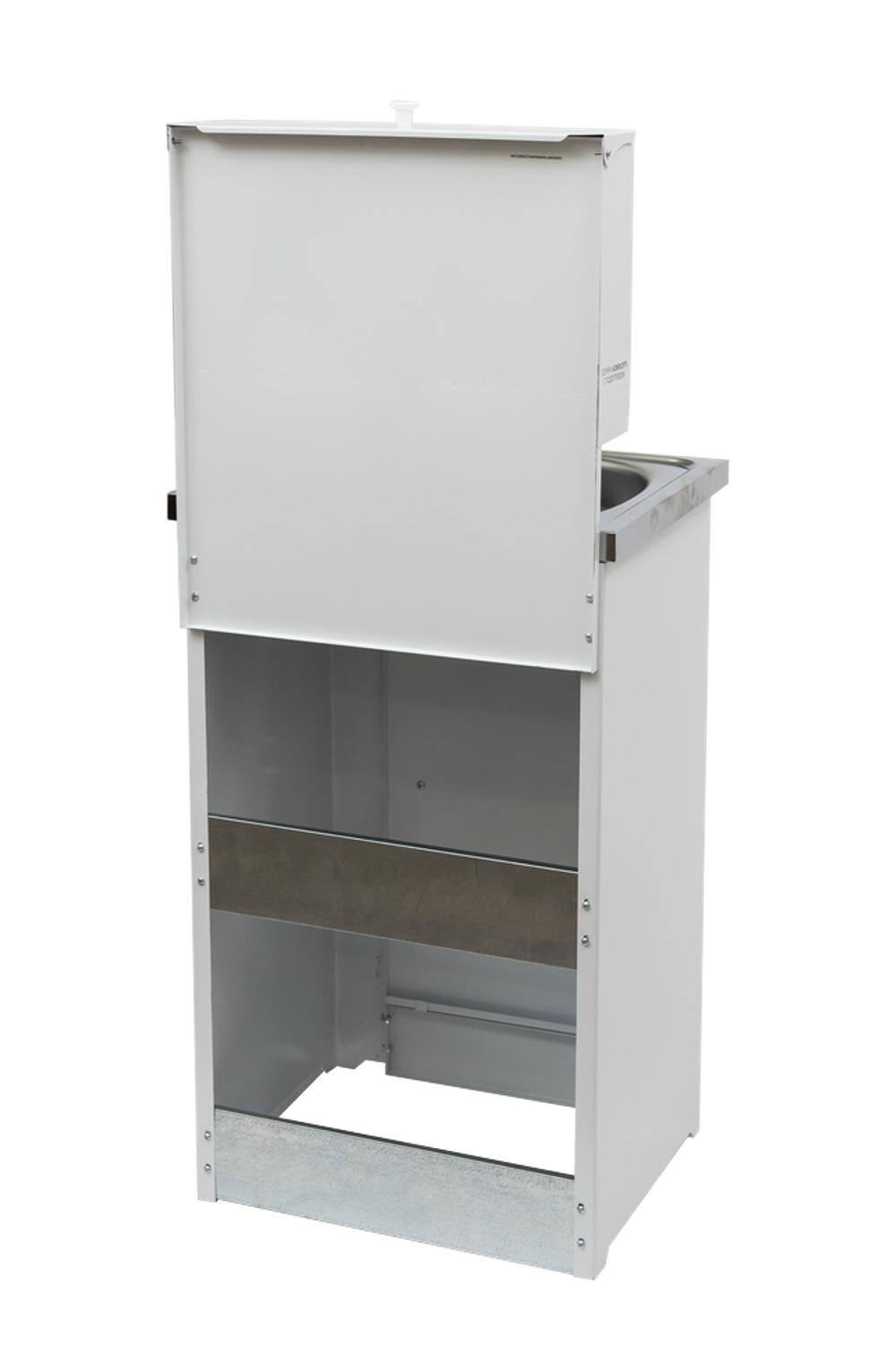 Умывальник дачный "Комфорт" ВИХРЬ с подогревом, нержавейка, белый