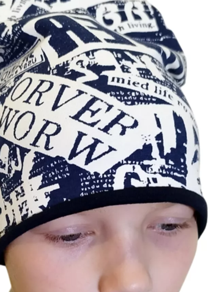 10014 Шапка с отворотом 2 слоя, футер  (54-56)