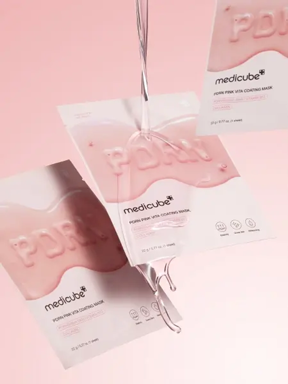 MEDICUBE Маска тканевая PDRN Pink Vita Coating Mask (22 г)