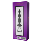 Черная анальная цепочка 20,1см Adrien Lastic Silicone Anal Plug Metal Handle Arrow II Size M