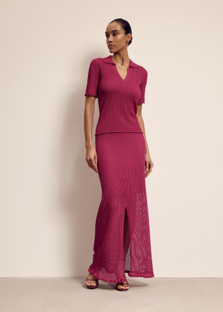 Джемпер-поло MILA, фуксия