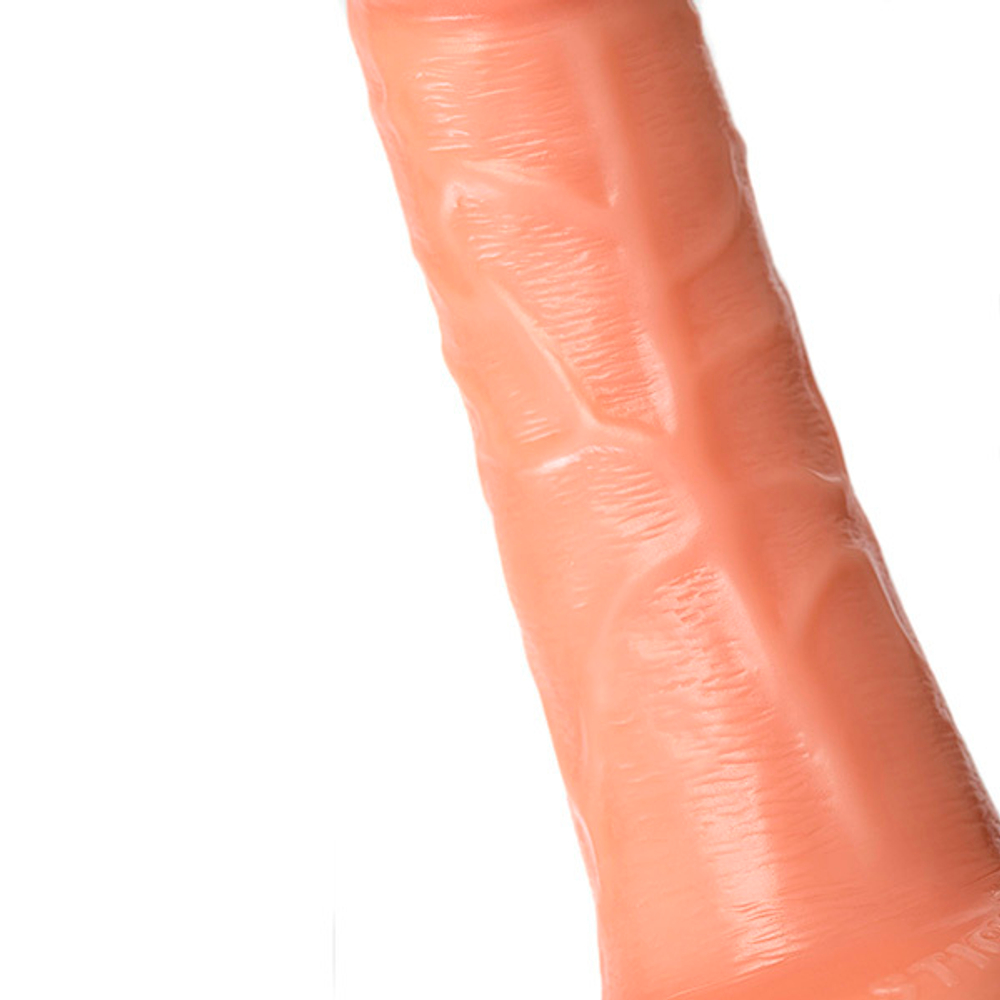Фаллоимитатор с изогнутой головкой 20см на присоске ToyFa RealStick Caliber 983015