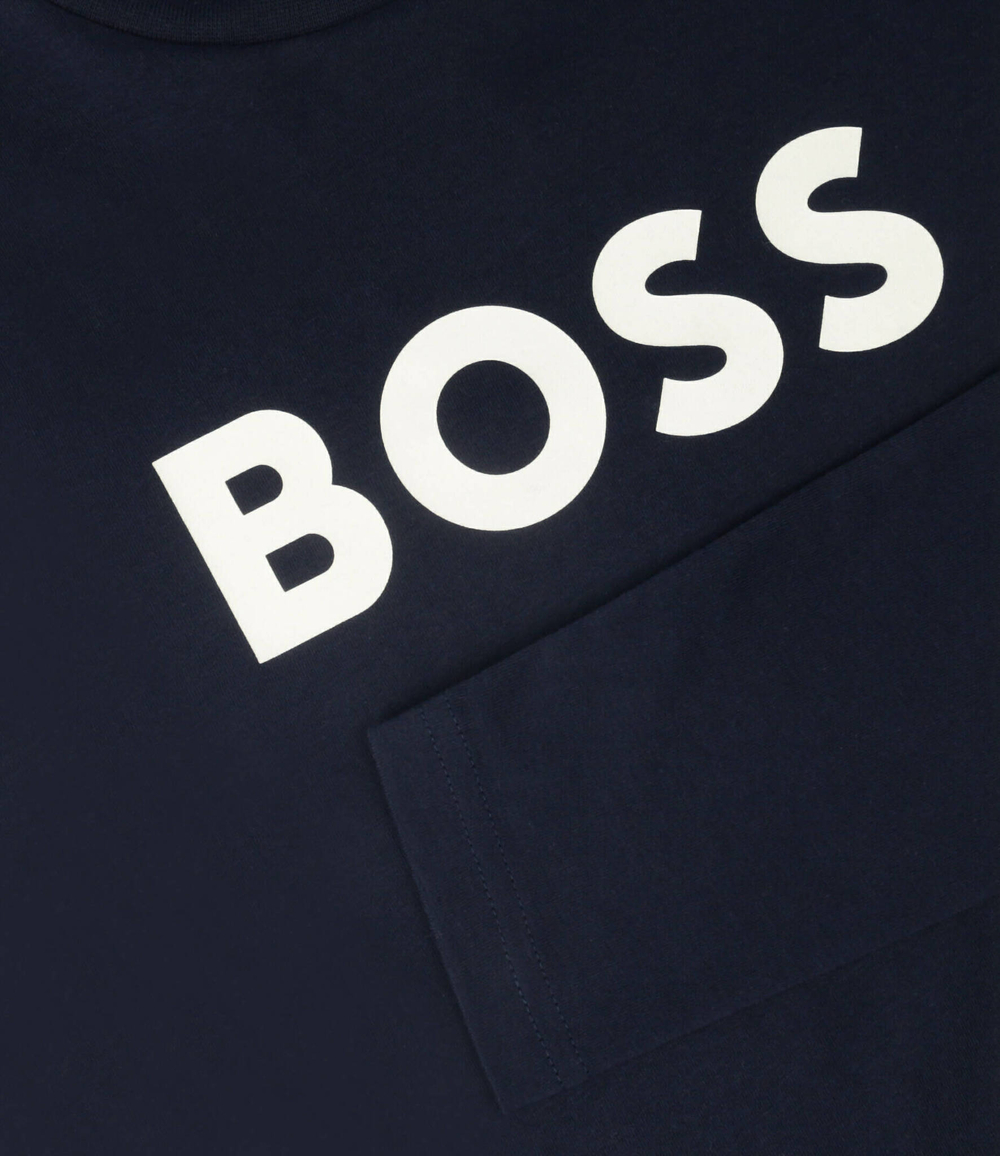 Лонгслив BOSS Kidswear - темно-синий(J25P25)