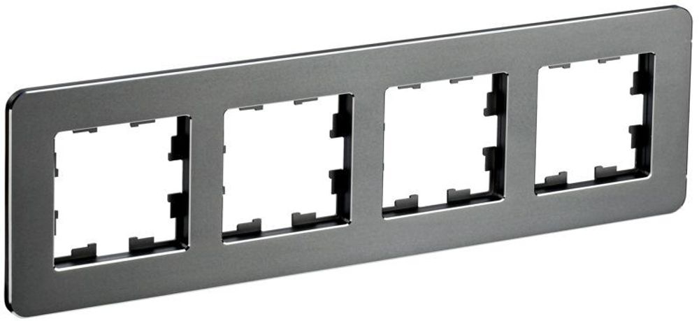 Рамка 4-м BRITE РУ-4-1-Бр метал. титан RE IEK BR-M42-M-01-K48 Рамка 4-м BRITE РУ-4-1-Бр метал. титан RE IEK BR-M42-M-01-K48