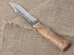Нож "Щукарь", сталь Bohler N690, рукоять стабилизированная береза