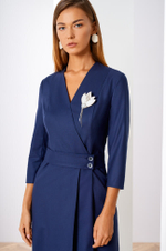 51274 Платье женское (т.синий)