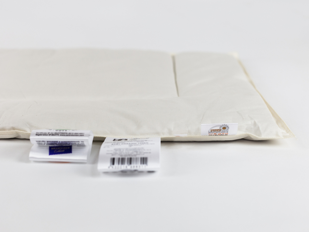 Подушка детская низкая 40х60 German Grass Bioline Baby Organic Linen Grass