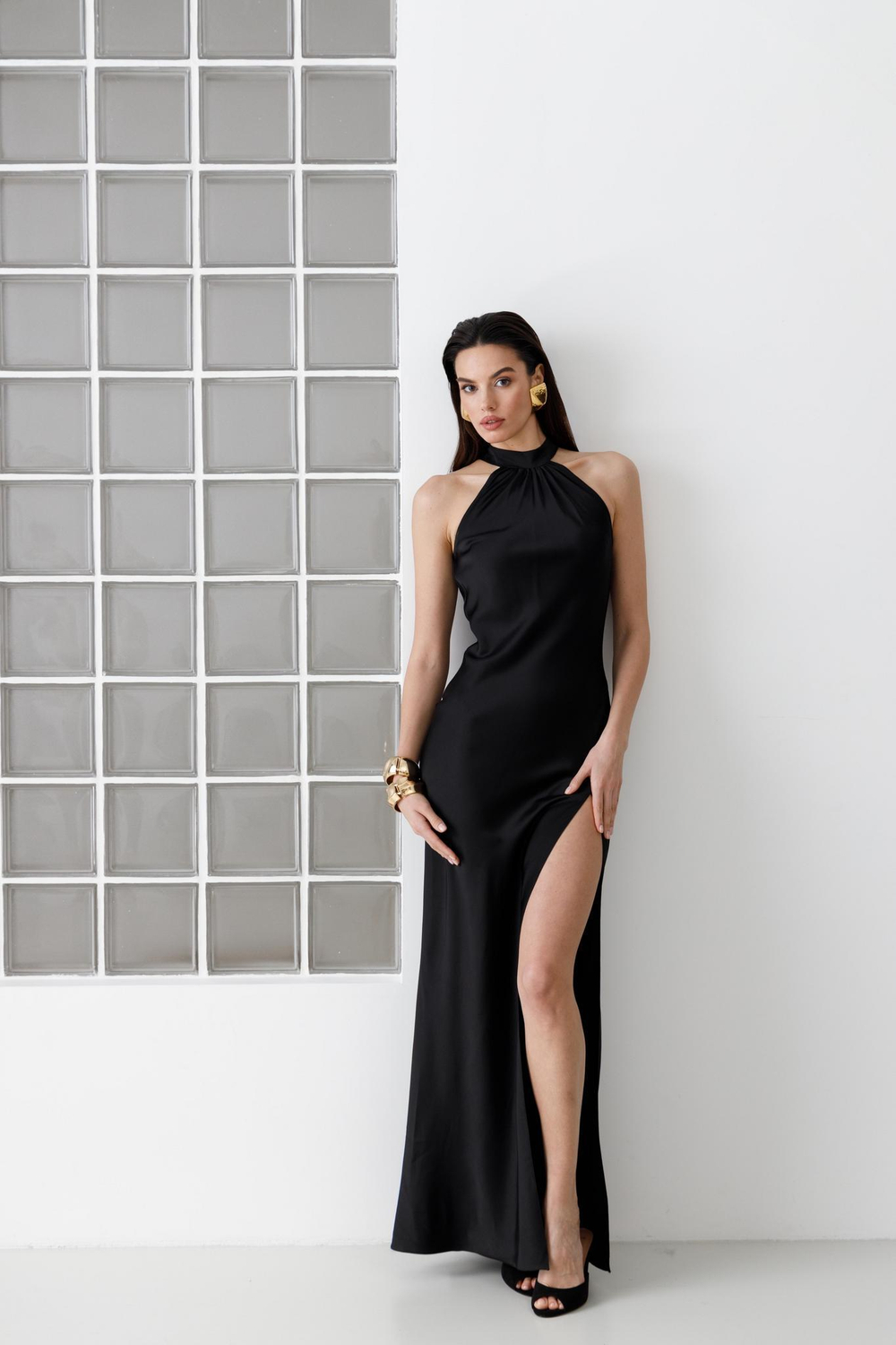 Платье с разрезом ESTER