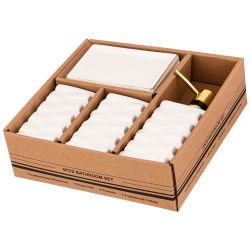 НАБОР ДЛЯ ВАННОЙ КОМНАТЫ 4 ПР. (КОР=12НАБ.) 350 МЛ